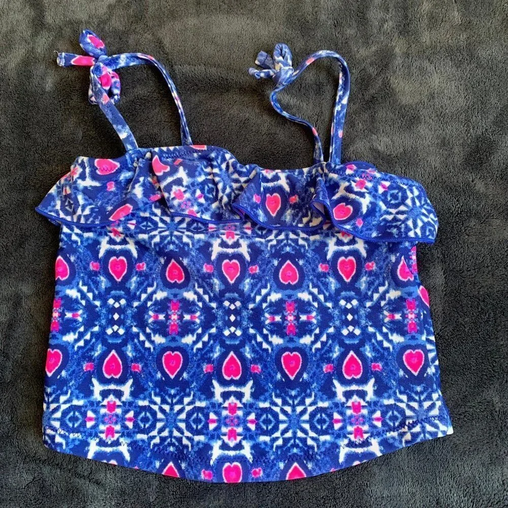 Oshkosh Girls' Swim Tankini with Hearts - 3T
